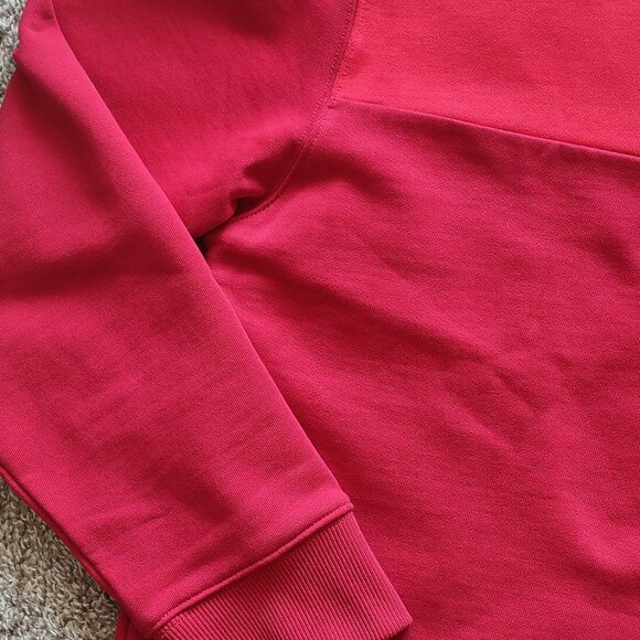 Raf Simons X Fred Perry Hoodie Men's Size 38 Medium Red Colorblock Embroidery - Picture 12 of 16